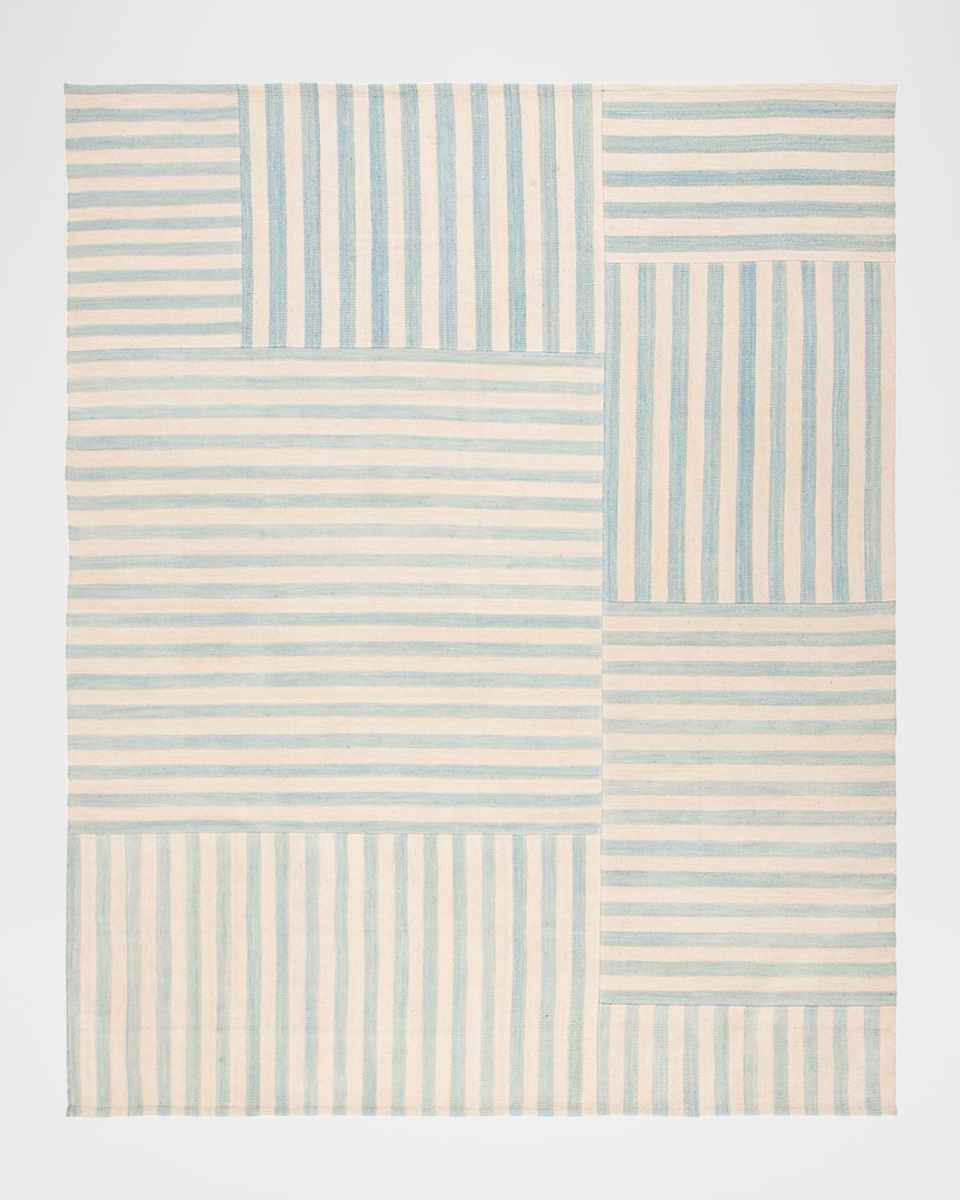 Celeste Stripe Patch Hand-Woven Rug, 8' x 10'